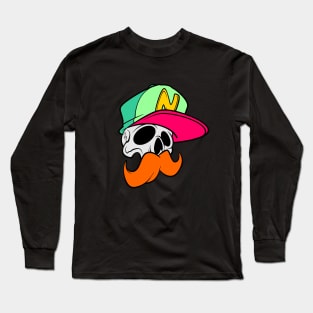 skull head cartoon Long Sleeve T-Shirt